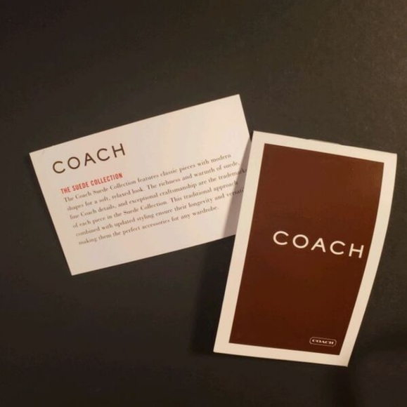 🆕 COACH - SUEDE WRISTLET - Picture 3 of 7